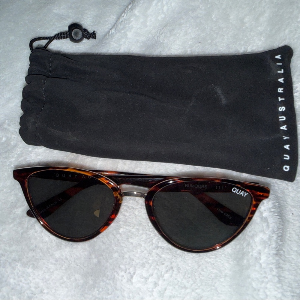 Quay Australia Rumours Tortoiseshell Frame Sunglasses